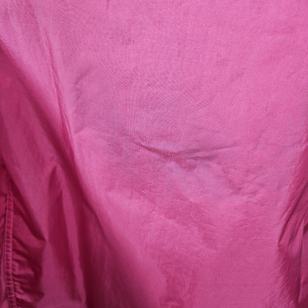 Vintage Trench Long Rain Jacket Coat Womens 12 Pink Rubberized Belted 80s Formal - Picture 13 of 16